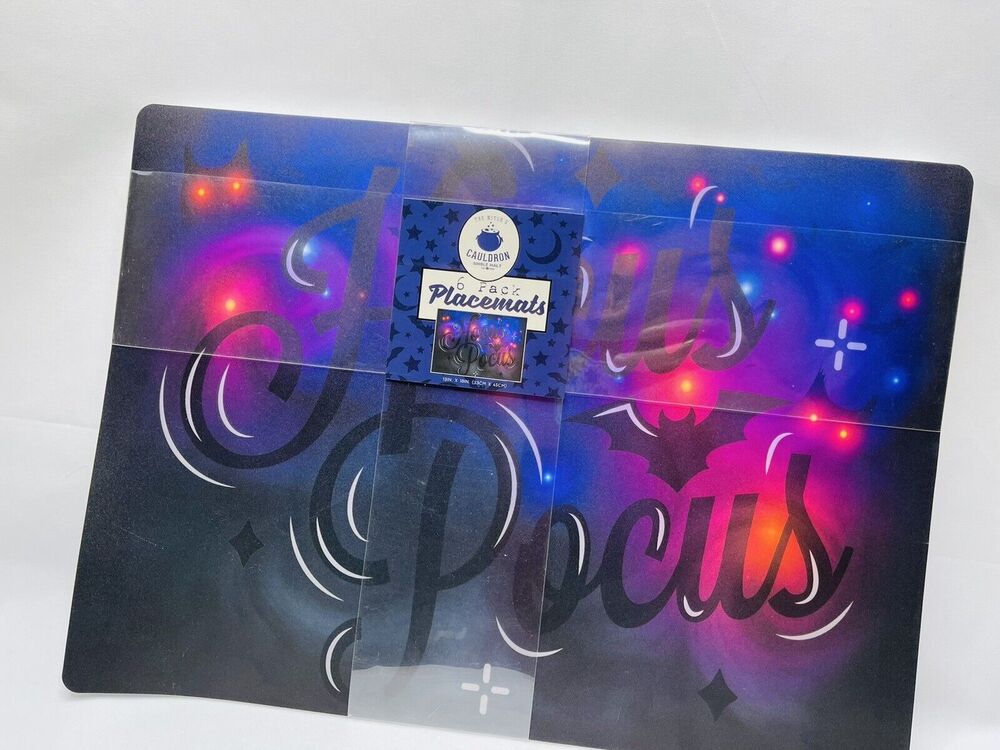 Hocus Pocus Placemats Disney Owls Sanderson Sisters Witches Foam Back 6